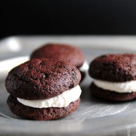 Devil's Food Whoopie Pies Recipe - Add a Pinch Whoopie Pie Recipe, Ice Cream Sandwiches Recipe, Amazing Chocolate Cake Recipe, Whoopie Pie, Devils Food Cake, Devils Food, Best Chocolate Cake, Best Cake Recipes, Cream Sandwich