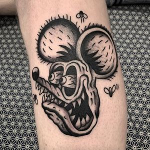 Ratfink Tattoo Rat Fink, Rat Rod Tattoo, Rat Traditional Tattoo, Rat Fink Drawing, Rat Fink Tattoo, Hotrod Tattoos, Justin Tattoo, Small Rat, Hot Rod Tattoo