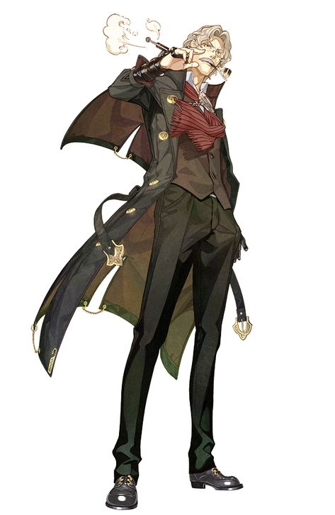 Keithgriff Hazeldine - Atelier Wiki Steampunk Character, Character Design Sketches, Male Character, Arte Fantasy, Character Design Male, 판타지 아트, Character Design References, Character Creation, Dnd Characters