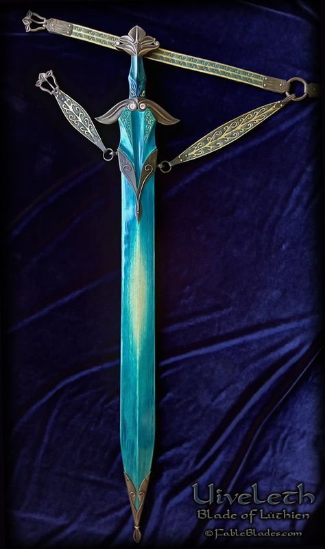 Uiveleth - Blade of Lúthien Tinúviel Elvish Custom Sword LOTR Silmarillion Tolkien Elf Bespoke Viking Leaf Blade Type AE Hilt Moth Knight, Tolkien Silmarillion, Luthien Tinuviel, Fable Blades, Elf Pictures, Fantasy Swords, Battle Mage, Fantasy Blade, Tolkien Elves