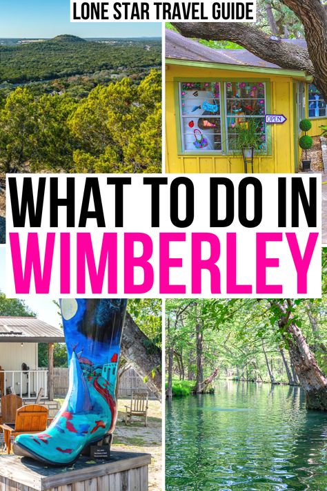 Plunge yourself into a submerged cave, shop eclectic boutiques, and soak in beautiful views: here's what to do in Wimberley, TX! fun things to do in wimberley texas | wimberley texas thngs to do in | wimberley things to do in | blue hole wimberley tx | jacobs well wimberley tx | jacobs well texas | wimberley travel ideas | wimberley vacation | weekend getaway in wimberley tx | wimberley weekend getaway | romantic getaway in wimberley texas | best small towns in texas | tx hill country road trip Things To Do In Wimberley Texas, Jacobs Well Texas, Texas Getaways, Jacobs Well, Wimberley Texas, Explore Texas, Texas Roadtrip, East Coast Travel, Texas Towns