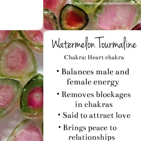 Watermelon Tourmaline Gemstone Properties, Psychic Medium, Crystals Healing Properties, Spiritual Crystals, Gemstone Meanings, Tourmaline Earrings, Crystal Therapy, Crystal Healing Stones, Crystal Magic