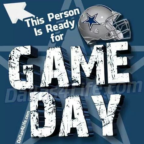 Dallas Cowboys - IT'S GAME DAY!!! Game Day Dallas Cowboys, Dallas Cowboys Game Day, Cowboys Game Day, Cowboy Nation, Cowboys Memes, Dallas Cowboys Game, Dallas Cowboys Pictures, Cowboy Life, Dallas Cowboys Baby