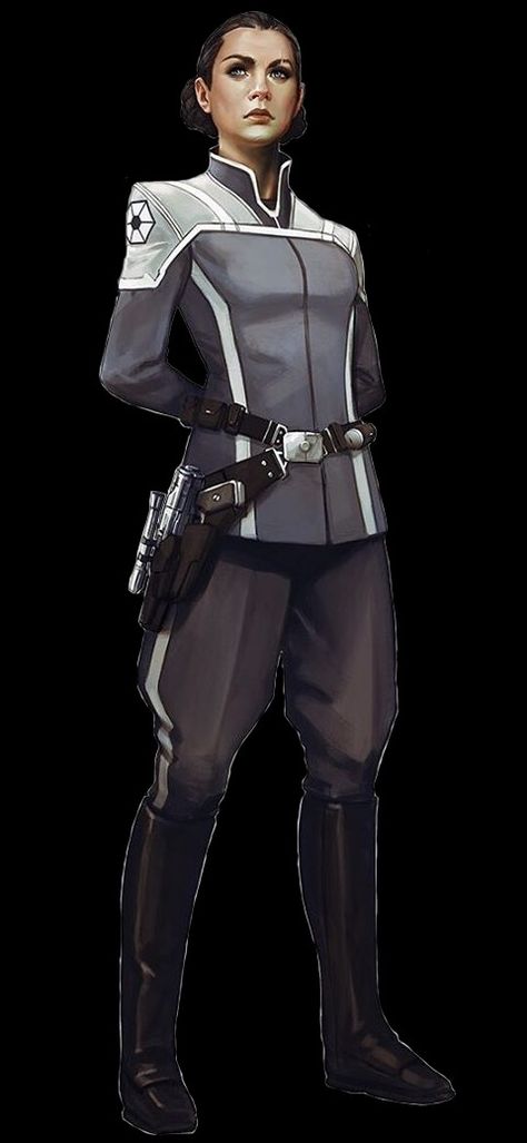 Sci Fi Uniform Concept Art, Space Commander Concept Art, Star Wars Imperial Officer Female, Sci Fi Admiral Concept Art, Star Wars Imperial Outfits, Sci Fi Formal Wear, Futuristic Army Uniform, Star Wars Imperial Officer Art, Star Wars Empire Officer