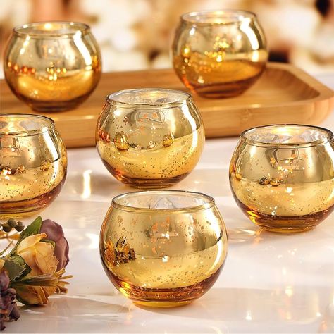 Amazon.com: LAMORGIFT 24 Pcs Blue Votive Candle Holders Bulk- Blue Mercury Glass Votives Glass Tealight Candle Holders for Fall Party Table Centerpieces, Blue Glass Decor for Wedding, Baby/Bridal Shower : Home & Kitchen Blue Votive Candle Holders, Orange Candle Holder, Thanksgiving Table Centerpieces, Gold Votive Candle Holders, Gold Votive Candles, Thanksgiving Party Decorations, Green Candle Holders, Mercury Glass Candle Holders, Mercury Glass Candles