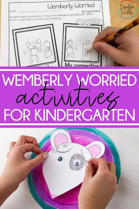 Wimberly Worried Activities, Wemberly Worried Craft, Wemberly Worried Activities Preschool, Wemberly Worried Activities, Wemberly Worried, Hello Literacy, Read Aloud Activities, Interactive Writing, Activities For Kindergarten