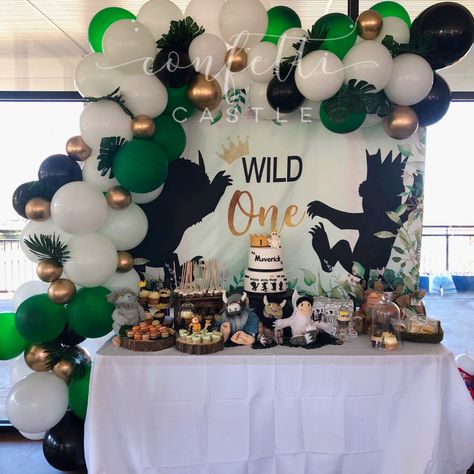 Wild One 1st Birthday Party, Wild Things Party, Wild One 1st Birthday, Wild Birthday Party, Boys First Birthday Party Ideas, Boys 1st Birthday Party Ideas, Baby Boy 1st Birthday Party, 1st Birthday Party Decorations, Wild One Birthday