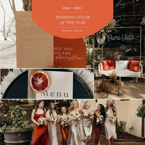 Wedding Color of the Year 🧡 • Verona Sunset 🫶🏻 @mintedweddings @brides • • • #weddingcolor #veronasunset #contest #mintedweddings #brides #destinationwedding #sunsoaked #italianaperitivos Verona Sunset Wedding, Sunset Wedding Colors, Colour Trend, Sunset Wedding, Wedding Vision, Wedding Aesthetic, Wedding Color, My Prince, Color Of The Year