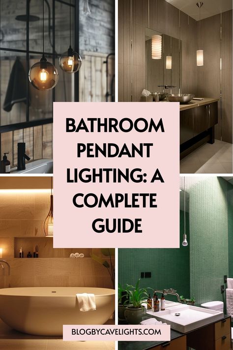 🌟 Discover the perfect pendant lighting for your bathroom! Our guide dives into stunning bathroom pendant lighting ideas, including stylish bathroom lighting ideas for the ceiling and sleek bathroom light fixtures over mirror. Revamp your bathroom design and get inspired for your next bathroom remodel. Click to read more! 💡🛠️ Light Fixture Over Bathtub, Bathroom Pendant Lights Over Vanity, Bathroom Vanity Pendant Lighting, Hanging Bathroom Lights, Bathroom Hanging Lights, Bathtub Lighting, Bathroom Lighting Over Mirror, Master Bath Lighting, Bathroom Lights Over Mirror