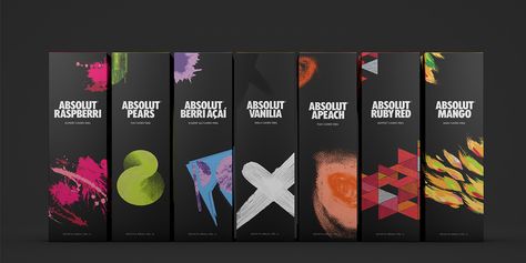 Absolut — The Dieline - Branding & Packaging Vodka Packaging, Print Design Trends, Chocolate Packaging Design, Packaging Design Trends, Juice Packaging, Food Logo Design, Absolut Vodka, Chocolate Packaging, Food Packaging Design