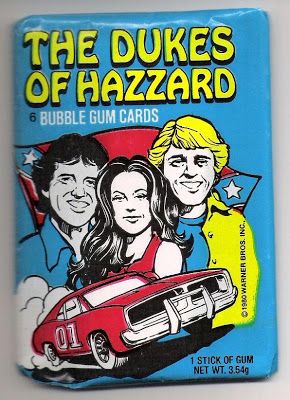 '80s Actual: The Dukes of Hazzard - "Yee-Harrggh!!" Vintage Trading Cards, Bubble Gum Cards, 1980s Tv, Dukes Of Hazard, Dukes Of Hazzard, The Dukes Of Hazzard, Pack Of Cards, Do You Remember, Warner Bros