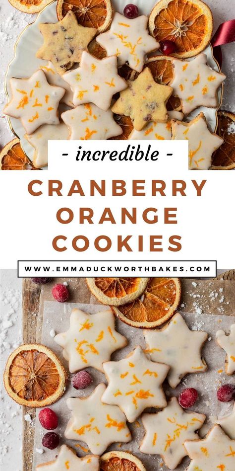 Orange Cranberry Sugar Cookies, Orange Clove Cookies, Apricot Cookies Christmas, Cranberry Orange Sugar Cookies, Cranberry Orange Icebox Cookies, Cranberry Thumbprint Cookies, Baking With Cranberries, Sheet Pan Christmas Cookies, Gluten Free Cranberry Orange Cookies