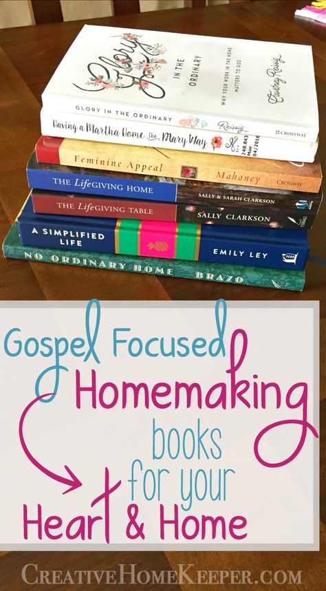 Homemaking Books, Growth Books, Homemaker Schedule, Different Opinions, Happy Homemaking, Christian Homemaking, Christian Woman, Books For Moms, Parenting Books