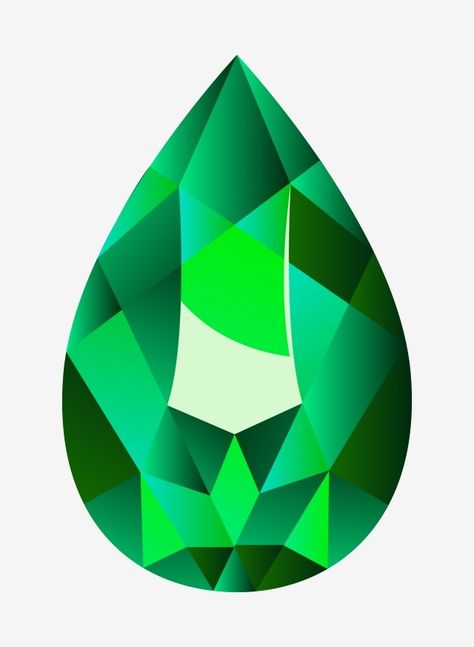 Teardrop Gem Drawing, Emerald Drawing, Diamond Illustration, Stone Tattoo, Jewel Drawing, Gem Drawing, Gem Tattoo, Crystal Drawing, الفن الرقمي