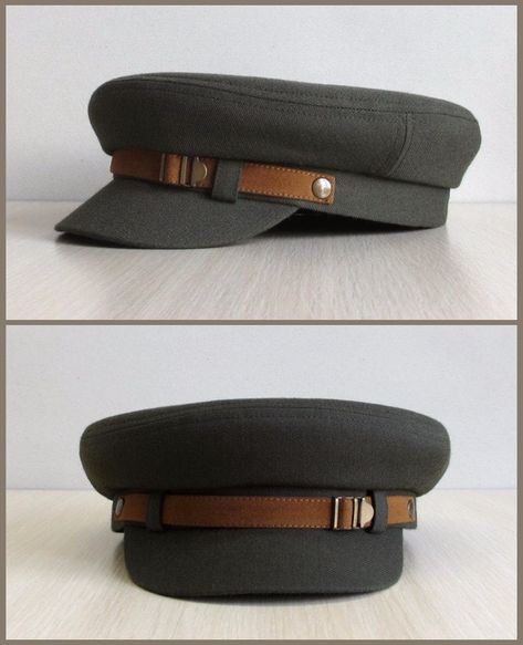 Cap Sewing Pattern, Flat Hat, Fisherman's Hat, Hat Patterns To Sew, Flat Hats, Stylish Caps, Cap Patterns, Military Hat, Man Hat