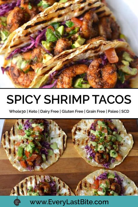 Whole 30 Shrimp Tacos, Aip Shrimp Tacos, Whole 30 Tacos, Grilled Celery, Coleslaw Spicy, Paleo Shrimp Tacos, Paleo Tacos, Grilled Shrimp Tacos, Spicy Shrimp Tacos