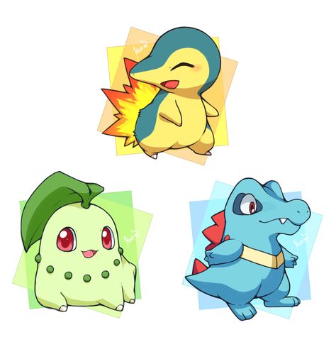 Johto starter pokemon Johto Pokemon, Pokemon Tv, Anime Kingdom, Team Instinct, Vocaloid Cosplay, Pokemon Starters, Pokemon Pocket, First Pokemon, Pokemon Pins