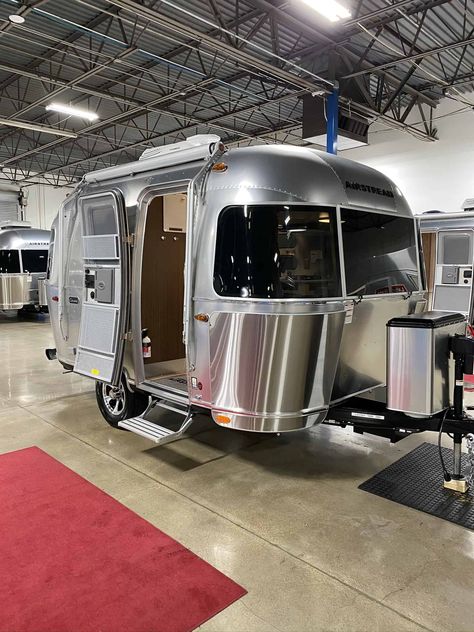 Micro Camper Van, Airstream Caravel, Pickup Camping, Electric Refrigerator, Ultra Lite Travel Trailers, Airstream Living, Airstream Bambi, Airstream Rv, Small Camping Trailer