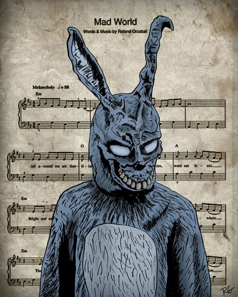 Donnie Darko Aesthetic, Donnie Darko Art, Donnie Dark, Katharine Ross, Foto Top, Horror Artwork, Donnie Darko, Mad World, Fiction Movies