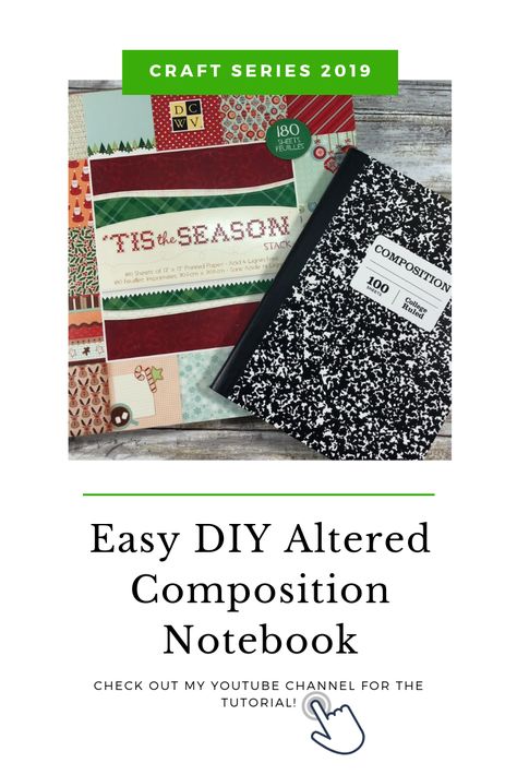 Altered Composition Books Tutorials, Altered Composition Notebooks Ideas, Junk Journal Composition Book, Decorating Composition Notebooks, Composition Notebook Diy, Composition Notebook Planner, Easy Junk Journal, Composition Journal, Altered Composition Notebooks