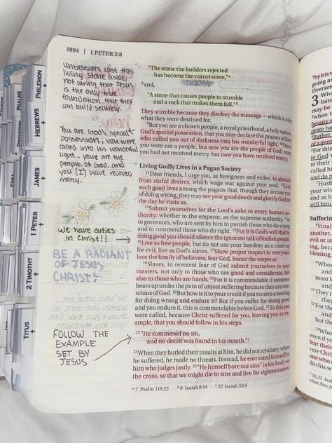 1 Peter 2 Bible Journaling, 2 Peter Bible Journaling, 1 Peter Bible Journaling, Peter Bible Study, Bible Aesthetics, Hebrews Bible Study, Peter Bible, Studying Scripture, Bible Highlighting