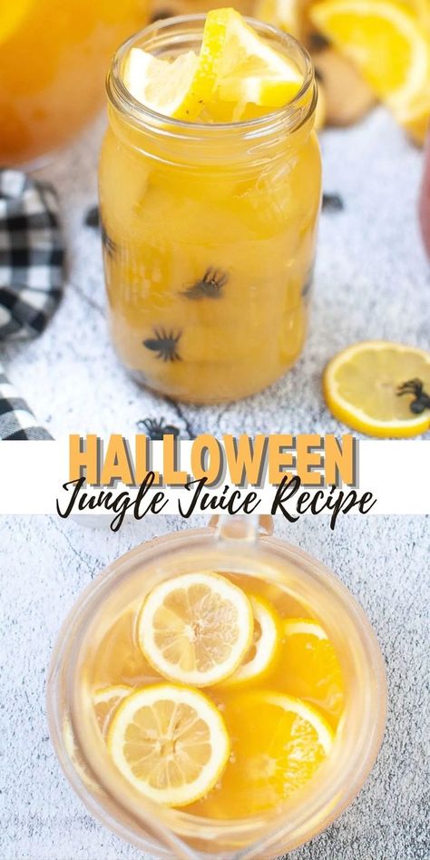 Best Halloween Jungle Juice Recipe Jungle Juice Halloween, Halloween Jungle Juice, Simple Jungle Juice Recipe, Alcoholic Jungle Juice, Easy Jungle Juice, Cocktail Punch, Jungle Juice Recipe, Juice Party, Halloween Juice