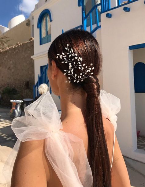 Gypsophila Hair, Wedding Braid, Gypsophila Wedding, Bride Hair Pins, Bride Hair Piece, Wedding Hairstyles Bridesmaid, Prom Hair Accessories, Wedding Braids, Bridesmaid Hair Accessories