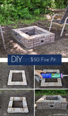 A full tutorial on how to build your own DIY fire pit for just $50. It's the perfect spring project to get your yard ready for summer nights! #backyard #firepit #diyfirepit #backyardideas #outdoorspaces Best Fire Pit, Backyard Bbq Pit, Cinder Block Fire Pit, Outdoor Fire Pit Area, How To Build A Fire Pit, Brick Fire Pit, Fire Pit Landscaping, Backyard Fireplace, Fire Pit Area