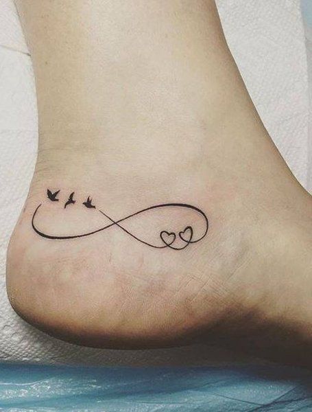 Heart Tattoos With Names, Tiny Heart Tattoos, Infinity Tattoo Designs, Mother Tattoos, Tasteful Tattoos, Heart Tattoo Designs, Wrist Tattoos For Women, Infinite Love, Discreet Tattoos