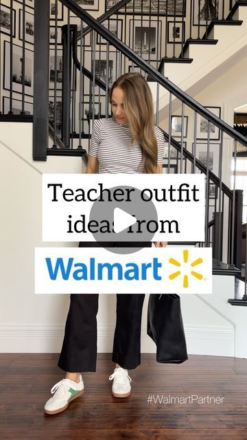 Merrick White / Style Educator on Instagram: "It’s Day 2 of TEACHER WEEK at Merrick’s Art! 👩🏻‍🏫🍎📚  For the next week, I’ll be sharing tons of pieces and outfits that would be perfect for teachers (and beyond…if you work in an office that’s business casual, these are great for you too).  Today I’m excited to show a few fantastic items and outfits from @walmartfashion. All fantastic, all affordable.  Comment with the word LINK below and I’ll send you a DM with links to all these pieces!  #walmartpartner #walmartfashion #liketkit @shop.ltk https://liketk.it/4LZs9" Fall Work Outfits For Teachers, Teacher Boots Outfit, Khaki Pants Outfit Women Work Fall, Fall Outfits For Teachers Over 40, Teacher Outfits With Vans, Monday Teacher Outfit, Teacher Outfit With Jeans, Teachers Outfits High School, Teacher Outfit With Tennis Shoes