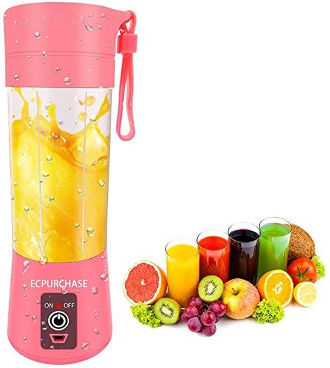 How To Make Juice, Small Blender, Travel Blender, Blender Smoothie, Juicing With A Blender, Milk Smoothie, Baby Cooking, Mini Blender, Fruit Juicer