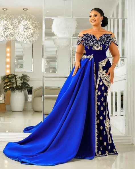 Striking Styles: Inspired Looks for ‘Elitism of an African Ball’ – TEM Brunch 2024 – Style Afrique Lobola Dresses, Royal Blue Mermaid Prom Dress, Birthday Gowns, Royal Gowns, African Traditional Wear, Muslim Evening Dresses, Mermaid Prom Dresses Lace, Lace Gown Styles, White Evening Dress