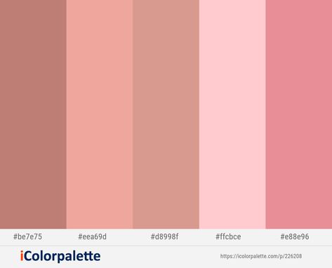 Old Rose Bedroom, Old Rose Color Palette, Old Rose Aesthetic, Pink Scheme, Rose Color Palette, Old Rose Color, Coral Colour Palette, Rose Bedroom, Pink Color Palette