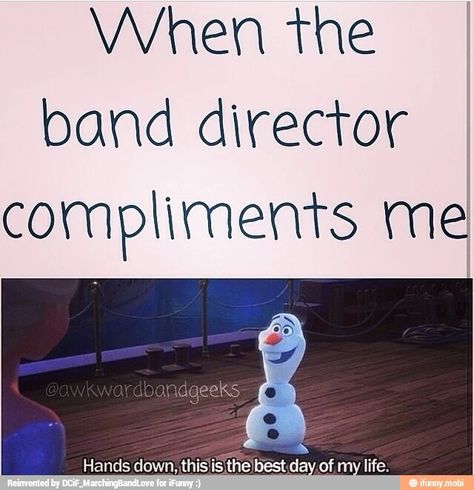 When the band director compliments me.... Funny Band Jokes, Band Puns, Marching Band Jokes, Marching Band Memes, Band Problems, Musician Humor, Marching Band Humor, Band Jokes, Music Jokes