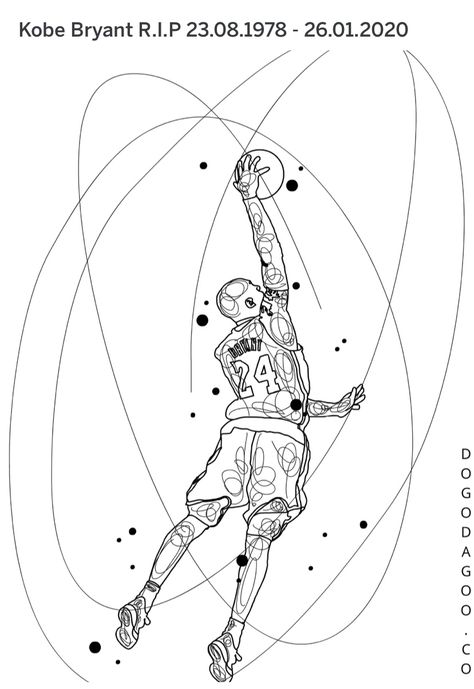 Basketball Tattoos, Basketball Drawings, Arte Pulp, Art Basket, Kobe Bryant Wallpaper, Tattoo Skin, Scribble Art, Textile Pattern Design, Star Wars Wallpaper