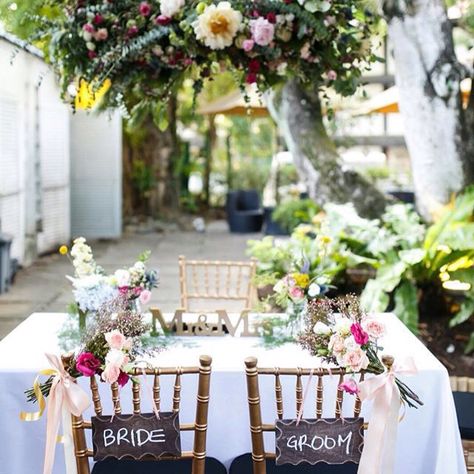 @reginamaeflorals  Beautiful solemnization table! Solemnisation Decor, Yacht Wedding, Chair Sash, Rustic Wedding Diy, Wedding Diy, Wedding Idea, Couple Photo, Wedding Inspirations, Rustic Wedding Decor