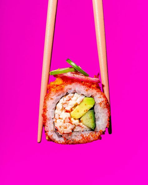 Spice Up Your Sushi 🍣 🌶️ 💃 Shot for @fujisan_sushi Styled by @edibleaccomplished #foodphotography #foodphotographer #sushi #sushiphotography #photooftheday #hardlight #hardlightfoodphotography #photographer #photography #photo #sushiroll #foodstagram #spicysushi Sushi Style, Neon Food, Food Flatlay, Sushi Recipes, Food Photographer, Sushi Rolls, Production Company, Photographing Food, Spice Up