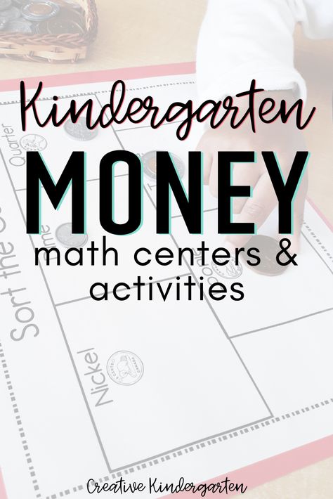 Kindergarten Money Activities for U.S. and Canadian Coins Money For Kindergarten Activities, Teaching Money Kindergarten Free Printable, Coin Activities For Kindergarten, Coin Recognition Activities, Money Activities For Preschool, Money Activities For Kindergarten, Money For Kindergarten, Kindergarten Money Activities, Coins Kindergarten