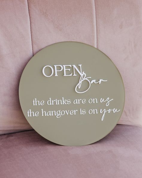 We love a good Open Bar sign! 🍻 Bar Quotes, Open Bar Sign, Open Bar, Bar Sign, Bar Counter, Bar Signs, Love A, Bar, Drinks