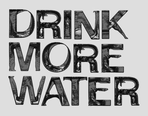 Cool Typography, Handmade Font, Drink More Water, More Water, I Work Out, Typography Inspiration, Daily Motivation, Good Advice, Get In Shape