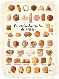 panaderías tradicionales en México panes tradicionales Mexican Recipies, Mexican Bakery, Mexican Candy, Cookies Pastry, Pan Dulce, Mexican Food Recipes Authentic, Food Pin, Pretzel Bites, Mexican Food Recipes