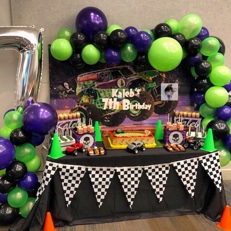 Monster Truck Birthday Cake, Monster Jam Birthday Party, Monster Jam Birthday, Monster Jam Party, Truck Birthday Cakes, Lolli And Pops, John Luke, 4 Birthday, Monster Truck Party