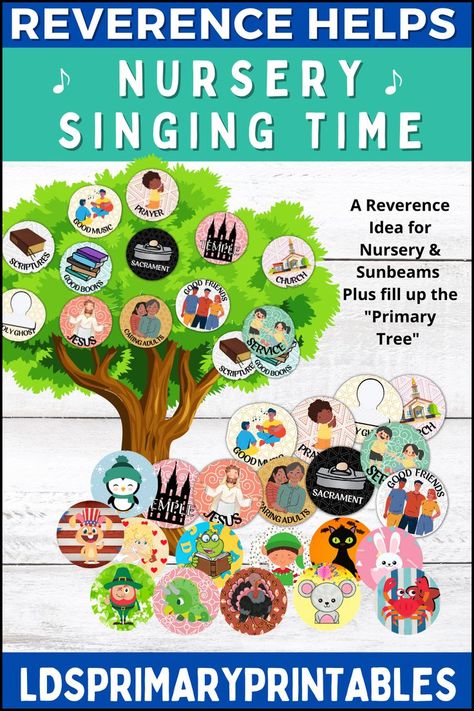 Nursery Singing Time, Lds Nursery, Primary Singing Time, Time Activity, Singing Time, Free Printables, Singing, Nursery