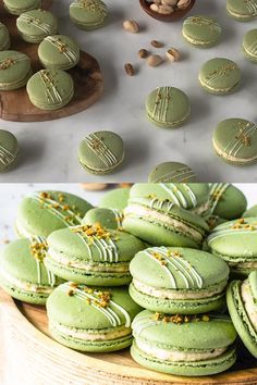 Pies And Tacos, Macaron Pistache, Glutenfree Cookies, French Macaroon Recipes, Kue Macaroon, Macaroon Cookies, Macaron Flavors, Macaron Cookies, French Macaroons