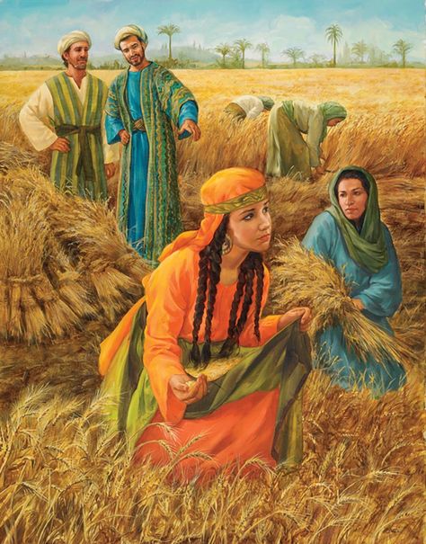 Wheat Harvest, 1 Samuel, Bible Illustrations, Bible Pictures, Jesus Painting, Bible Study Journal, Biblical Art, Spanish Resources, Vacation Bible School