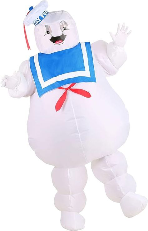 Inflatable decorations are a great way to make a statement. Amazon has a wide range of options, but the Gemmy Inflatable Ghostbusters Stay Puft Marshmallow Man is a fan-favorite. Standing at an impressive 8 feet, it's a showstopper that will delight and surprise your guests. Ghostbusters Stay Puft, Ghostbusters Costume, 1984 Movie, Stay Puft, Inflatable Costumes, Ghost Busters, Mens Halloween Costumes, Movie Costumes, Ghostbusters