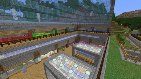 Wool Farm and Auto Sorter/Storage System Survival Minecraft, Minecraft Buildings, Minecraft Builds, Minecraft Ideas, Storage System, Minecraft, Wool, Building, Quick Saves