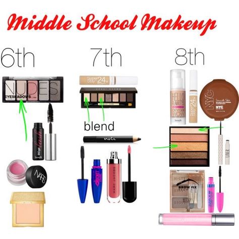 No idea on what to wear when you go back to school? Here are amazing/ the best drugstore/ cheap makeup products you could get according to your needs and school grade- middle school. 6th Grade Makeup, 8th Grade Makeup, 7th Grade Makeup, Middle School Makeup, Back To School Makeup, Make Up Tutorials, School Makeup, Makeup For Teens, Shu Uemura