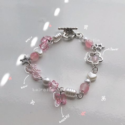 nana inspired bracelet bracelet length: 16... - Depop Anime Bracelet, Nana Bracelet, Bracelet Y2k, Toggle Clasp, Silver Beads, Beaded Bracelet, Beaded Bracelets, Bracelet, Stainless Steel