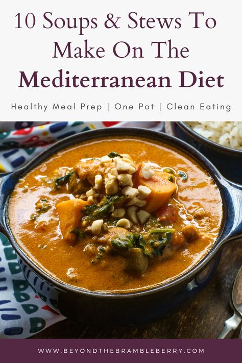 Mediterranean Diet Soup Recipes, Mediterranean Diet Soup, Mediterranean Soup Recipes, Diet Soups, Mediterranean Soup, Mediterranean Diet For Beginners, Recipes Dairy Free, Mediterranean Diet Food List, Mediterranean Recipes Healthy